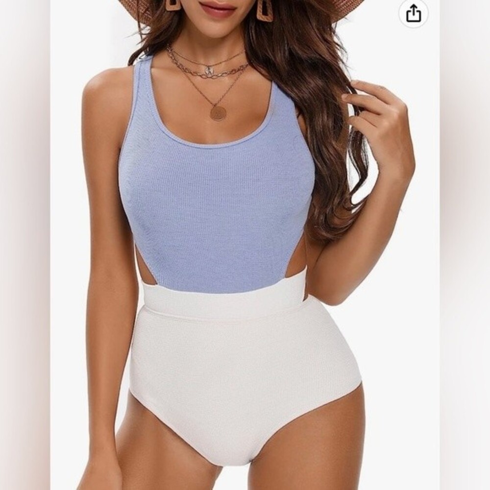 One Piece Swimsuits for Women High Waisted Bathing Suit Monokini size M NWT